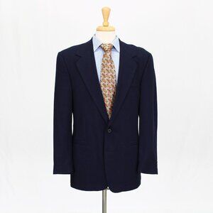 Versace 40L Blue Check 2-Button Sport Coat Blazer Jacket V168